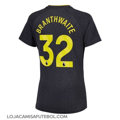 Camisa de Futebol Everton Jarrad Branthwaite #32 Equipamento Secundário Mulheres 2024-25 Manga Curta